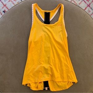 orange workout tank top